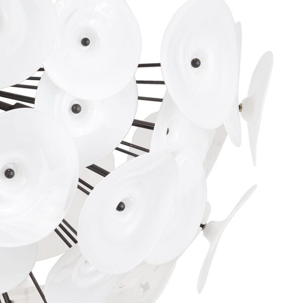 Poppy Glass Semi Flush Mount